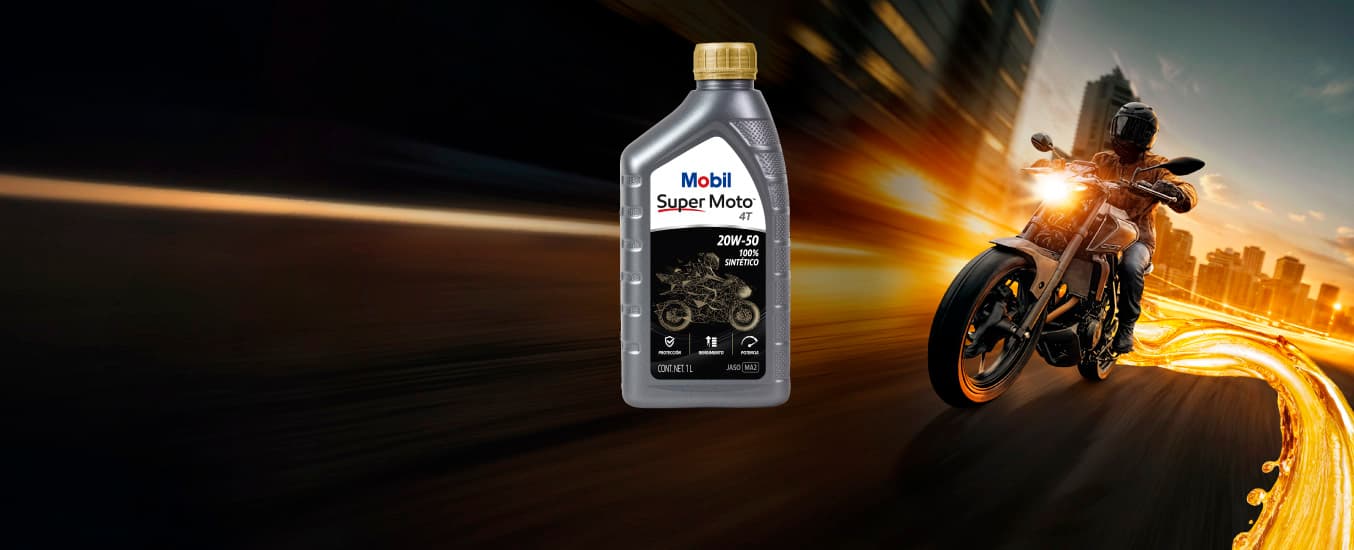 banner Nuevo Mobil Super Moto™ 100% Sintético 20W-50